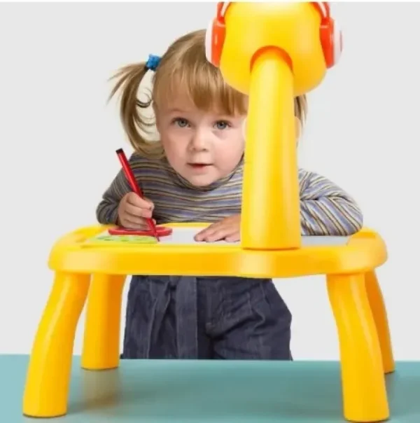 Giraffe Small Size Art Drawing Board Leds Projector Light Toy Children Kids Painting Table Small Desk (with Box Packing)