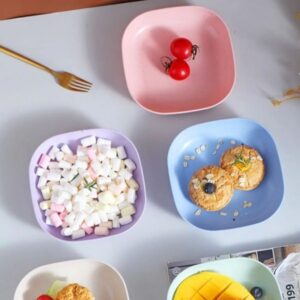 Combo Deal - 4 Section Spice Container Box & Multi-function Spit Bone 10 Plate Set Kitchen Storage Organizer (Random