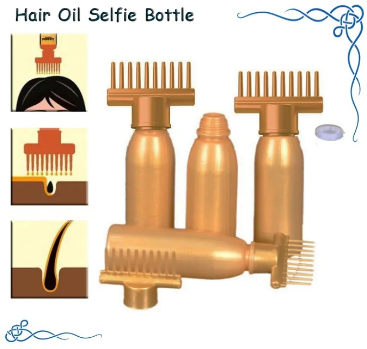 Hair Oil Applicator Bottle, Root oiling Comb bottle for Hair Coloring, Shampoo, Oiling, Dye, and Scalp Treatment for hom