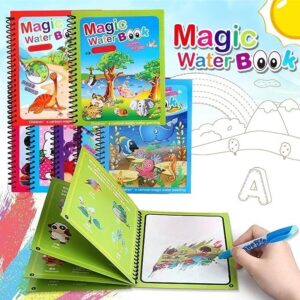 Magic Water Coloring Book for Kids โ Reusable Drawing & Painting Fun (Random Colors & Designs)