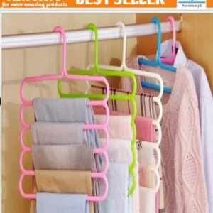 5 Layer Magic Hangers Hanger: Anti-Slip Multi-Purpose and Multi-Functional Magic Multiple Layer Trousers Hangers Hanger
