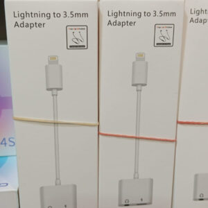 Apple iPhone Connector Lightning to 3.5mm Earphone Jack & Mobile Charging Jack