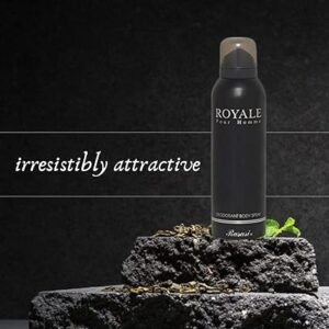 Rasasi Deo Royale Black Colour, 200 ml ( Original )