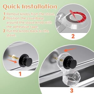 2 PC's stove knob lock Baby Safety Stove Gas Knob Covers & Childproof Oven Lock, Kitchen Safety Stove Locks for Babi