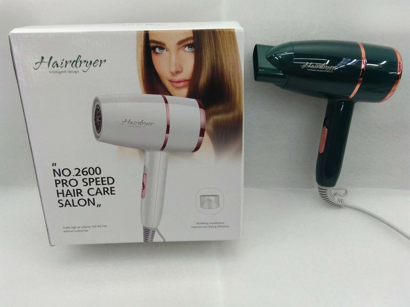 Professional Hair Dryer High Power Styling Tools Blow Dryer Hot & Cool EU Plug (No 2600) Pro Speed Hair Care (Random