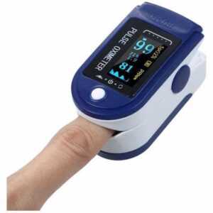 Pulse Oximeter Fingertip Monit Blood Oxygen Saturation (SpO2) and Pulse Rate Monitors- Portable Single Color LED Display