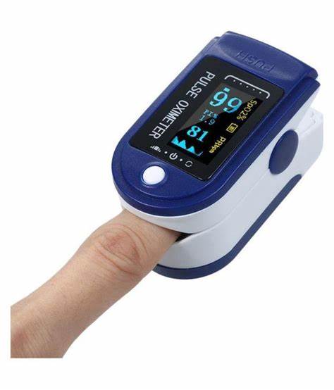 Pulse Oximeter Fingertip Monit Blood Oxygen Saturation (SpO2) and Pulse Rate Monitors- Portable Single Color LED Display