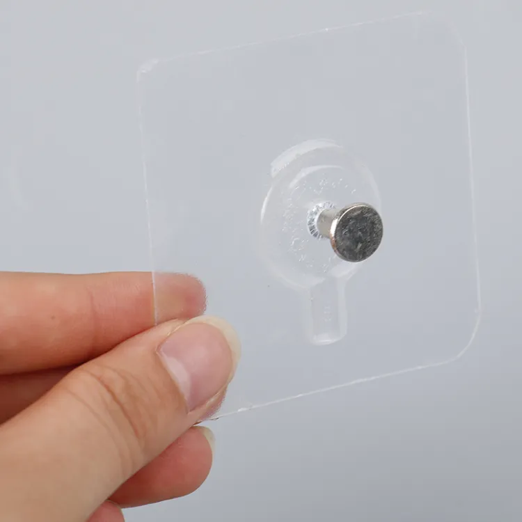 (1pcs) Adhesive Screw Sticker Hook Heavy Duty Stick on Door Nail Free Screw Non-Trace No Drilling Nail Self Waterproof A