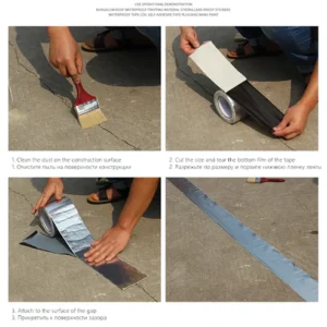 Aluminum Foil Super Fix Adhesive Butyl Strong Waterproof Tape Adhesive Tape Stop Leak Seal Repair Tape Crack Thicken Tap