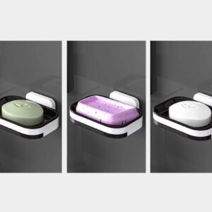 Wall Mounted Soap Holder with Draining Tray Holder For Bathroom | Bar, Holder Rack For Shower Wall, Kitchen, Bathroom(ra