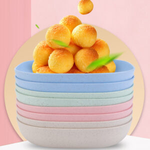 10Pcs Multi-function Eco-Friendly Colored Plastic Bone Dish Household 6 Inch Small Plate Small Dish Snack Cake Plate Tab