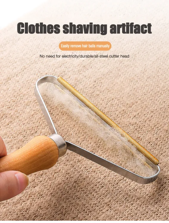 Portable Manual Hair Remover Coat Roller Hair Remover Double-sided Shaving Knife Pet Hair Cleaning Brush Sofa Shaving Ba