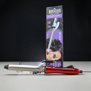 Braun Hair Curler Pro Soft Curls Ceramic Coating with 25mm barrel, Rapid Heating 200โ in 30 Sec, PTC Heating Body, 35 Wa