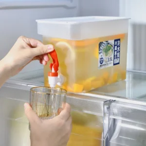 3.5Ltr Cooler Water Bottle Container For Kitchen SPACE-SAVING Cold Kettle with Faucet