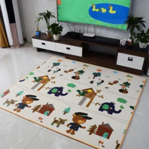 Crawling Mat for Baby Floor Play Mat Double-Sided Baby Playmat ​Foam Reversible Waterproof Game Mat for Infants Toddlers