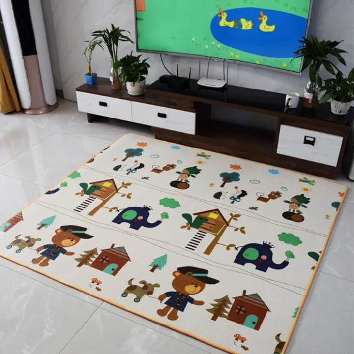 Crawling Mat for Baby Floor Play Mat Double-Sided Baby Playmat ​Foam Reversible Waterproof Game Mat for Infants Toddlers