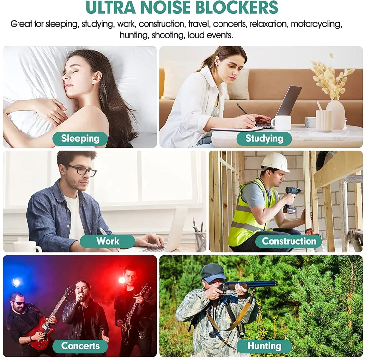 Foam Ear Plug for travel Anti Noise Reduction Removable Corded Soft Earplugs For Sleeping Hearing Ear Protection Earmuff