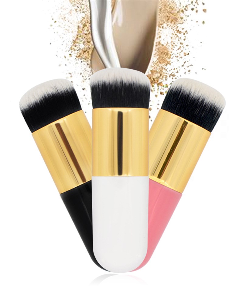Chubby Pier Foundation Brush Flat Cream Makeup Brushes Professional Cosmetic Makeup Brush - 1 Pcs