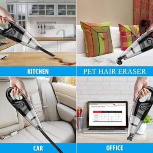 Handheld Vacuum, Hand Vacuum Cordless with High Power, Mini Vacuum Cleaner Handheld Rechargeable for Home and Car Cleani