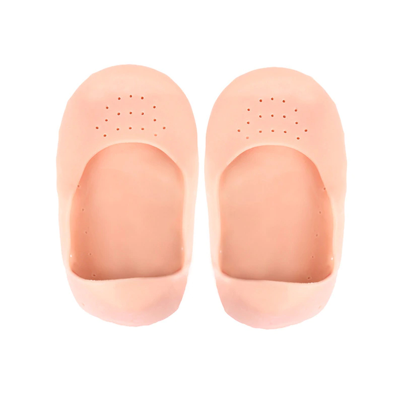Smiling Foot Anti Crack Full Length Silicone Protector Moisturizing Socks