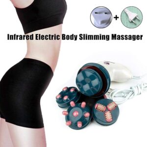 Electric Slimming Massager Handheld Body Weight Loss Professional Neck Shoulder Back Health Care Relaxation Tool with 4