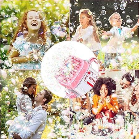 36 / 8 hole bazooka bubble Water gun | Bazooka Water Bubble Gun Toy for Kids, toddlers | Out door Fun Water Spray Gun (R