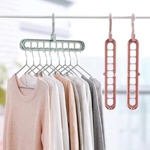 Magic Hanger Multipurpose 9 Hole Space Saving Closet Organizer โ Multicolor