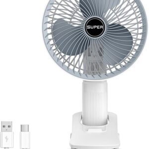 New portable 3 gears rechargeable desktop fan low noise air cooling handheld clipped circulator table fan Clip Fan USB R