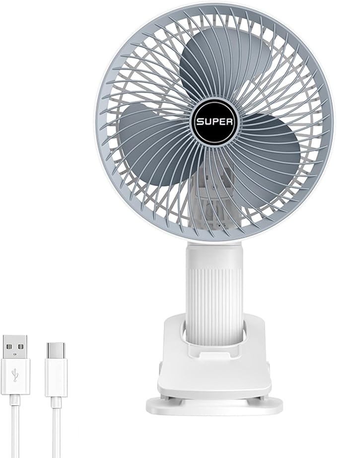 New portable 3 gears rechargeable desktop fan low noise air cooling handheld clipped circulator table fan Clip Fan USB R