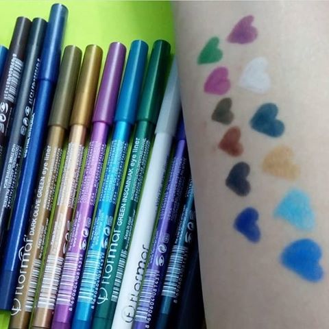 Flormor pencil pack of 12 | Flormal Eye Liner Pencil 12 Pencils Pack | water proof eyeliner (Random color shades)