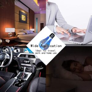 USB Air Humidifier | Bulb Humidifier Lamp Shape | Decorative Lights Diffuser, Purifier Atomizer With Colorful LED Night