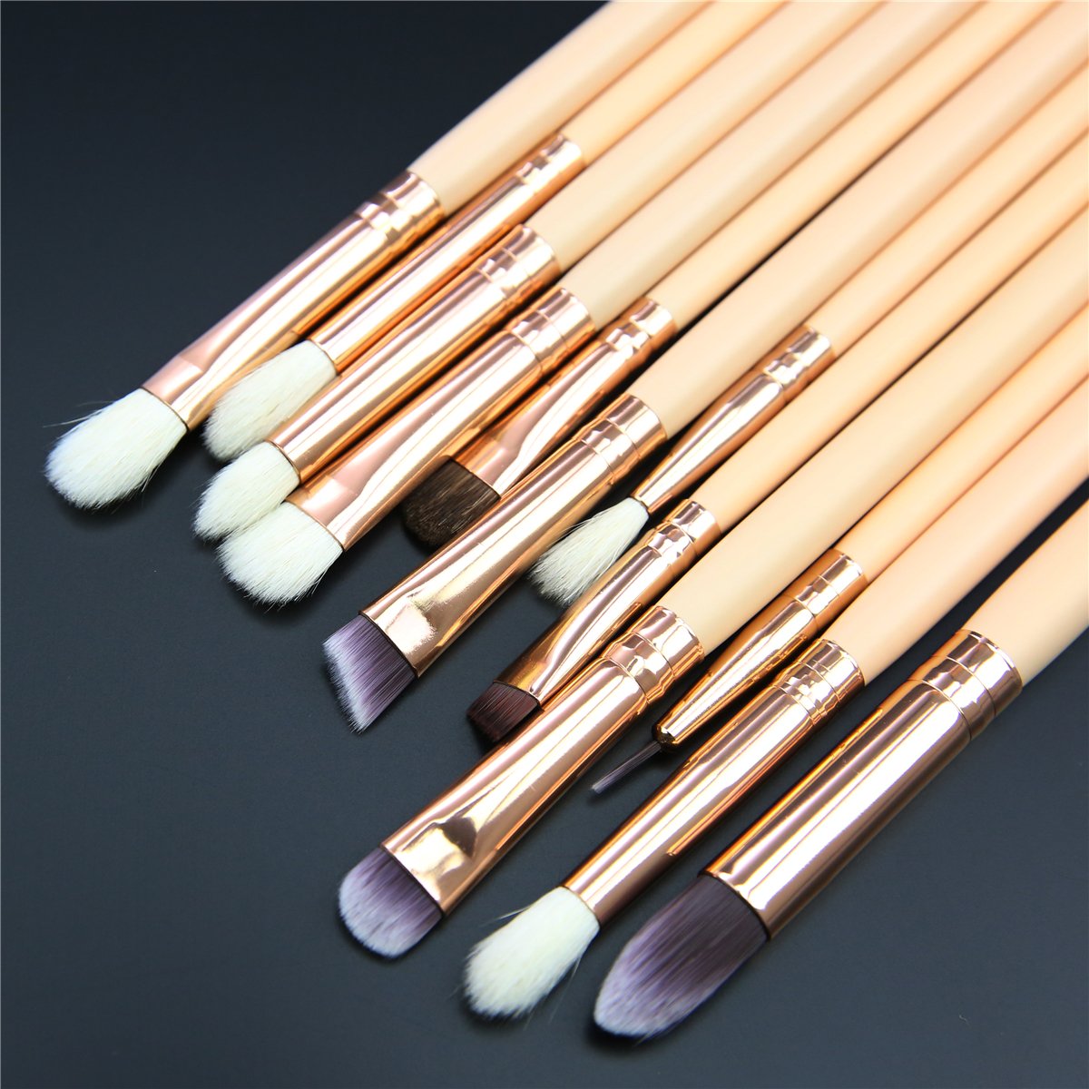 Make Up Eye Brushes Set, Lover Bar 15pcs Makeup Brush- with Travel Organizer with pouch(random color)