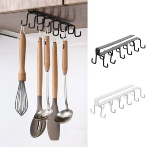 10 hooks Mug Cups Wine Glasses Storage Hooks Kitchen Utensil Ties Belt and Scarf Organizer Hanging Hook Rack Holder Unde