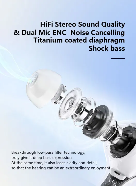 Air 39 Earbuds - Air 39 Transparent Earbuds - Air 39 Original Earbuds - High Quality Sound - Bluetooth 5.3 - Accurate ri