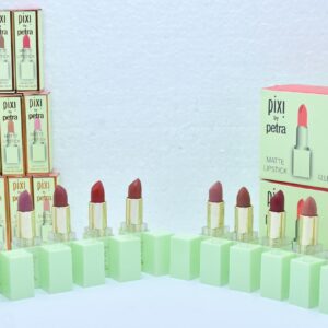 Pixi 12-Color Waterproof & Long-Lasting Lipstick Set - Vibrant, Smudge-Proof Shades for All-Day Wear