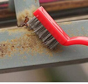 Gas Stove Cleaning Wire Brush Kitchen Tool Metal Fiber Brush โ Set of 3 Brush