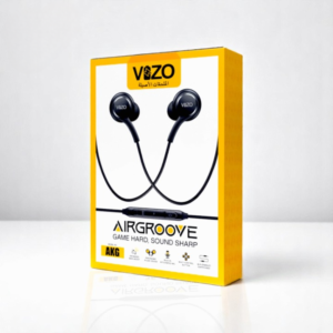 Airgrove AKG Wired Earphones | HD Stereo Sound | Deep Bass | Built-in Mic | 3.5mm Jack | Tangle-Free Cable | Hands-Free
