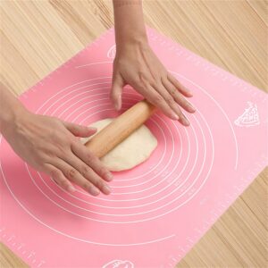 Silicone Baking Mat With Measurements Heat Resistant Cookie Sheet Oven Liner | Non Stick Flour Rolling Mat | Baking Mat