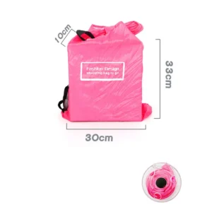 Eco-friendly Roll Up Reusable Polyester Foldable Grocery Bag Shopping Bag (random color)