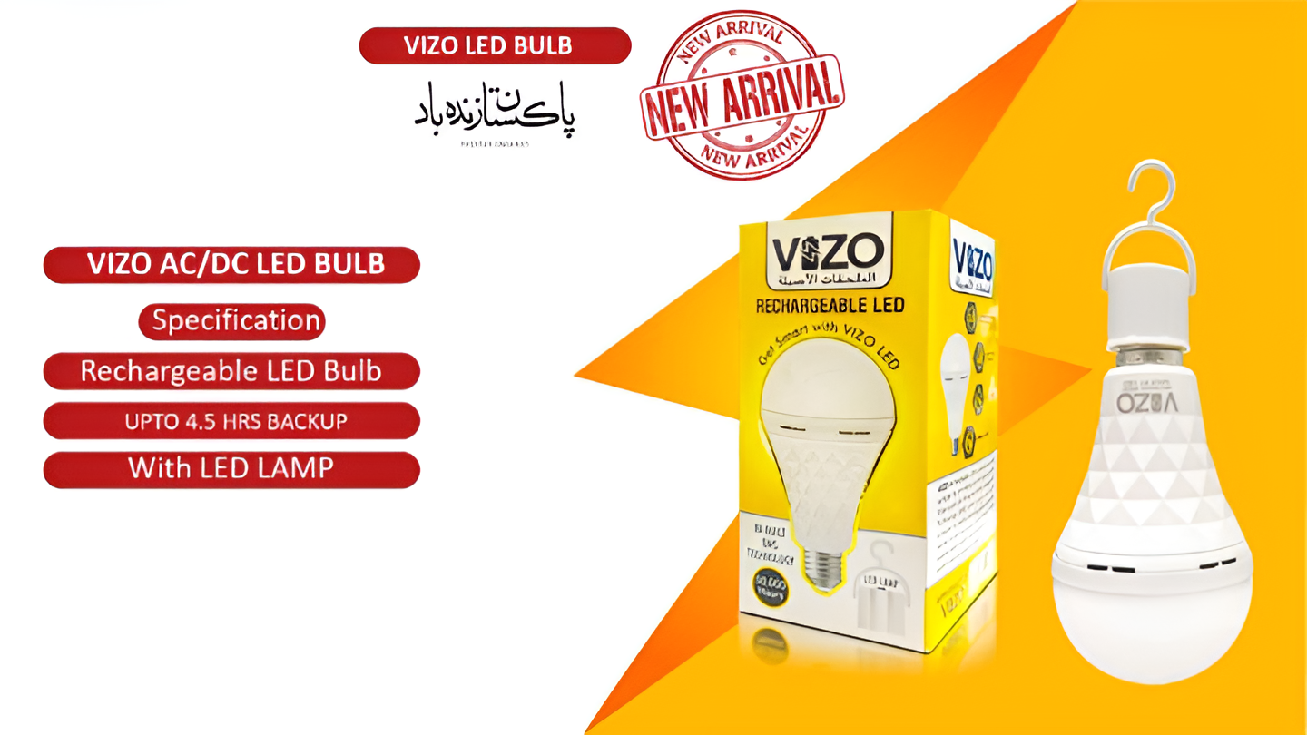 AC/DC LED Emergency Bulb – 15W (Auto-Charging + Dual Mode) | Best Quality Light Bulb | Bulb For Home & Office - Rech