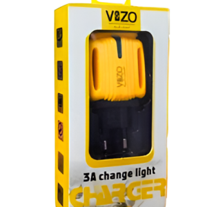 3A Light Change Charger with 2 USB Ports & Built-in Micro USB Cable | Best Quality Charger For Android | Vizo 3A Cha