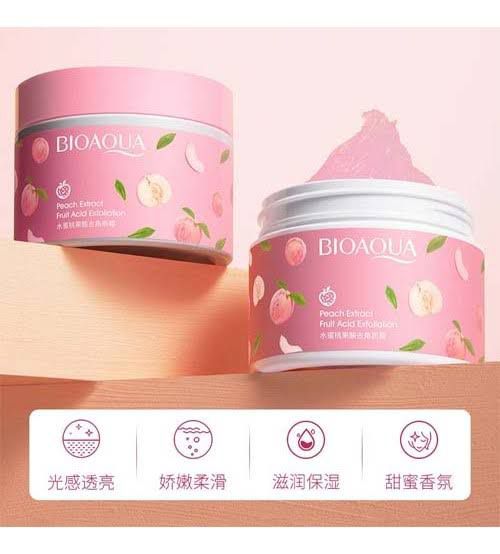 Bioaqua Peach Extract Fruit Acid Exfoliating Face Gel Cream 110g/140g