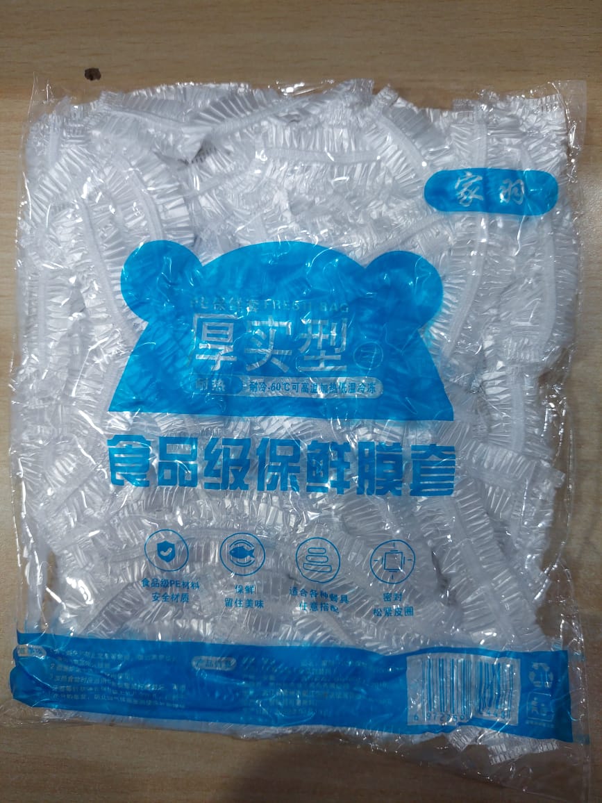 100pc Disposable Cling Film Cover Household Refrigerator Food Fruit Preservation Cover Dust-proof Plastic Fresh-keeping