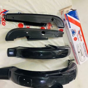 plastic madgards plus chain cover and 4 min indicator (4 pieces) 70cc bike ,rust proof best quality