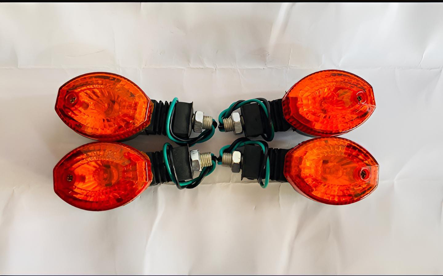 Fancy indicator for Bike Mini size flexible unbreakable yellow color 4 pcs