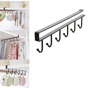 10 hooks Mug Cups Wine Glasses Storage Hooks Kitchen Utensil Ties Belt and Scarf Organizer Hanging Hook Rack Holder Unde