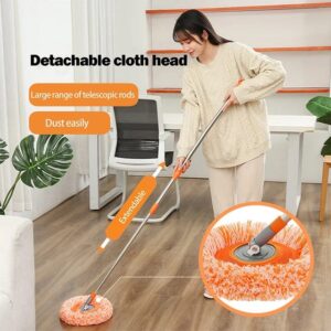 360° Rotatable Cleaning Mops Adjustable Multifunctional Sunflower Chenille Magic Mop Head Microfiber Dust Mops Window Cl