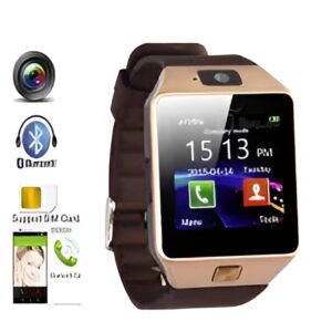 DZ09 Bluetooth Smartwatch,Touchscreen Wrist Smart Phone Watch Sports Fitness Tracker with SIM SD Card Slot Camera (black