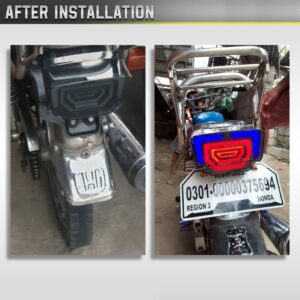 Motorcycles Bike Fancy Tail Light 70cc And 125cc LED Fancy Tail Light Stop Turn Signal with Scanning Dynamic Animation B