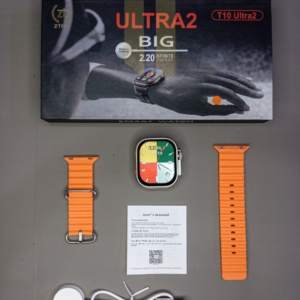 Ultra 2 Smart Watch | T10 Ultra 2 Watch Big Screen 2.20 infinite Display Bluetooth Call Game Heart Rate Sleep Monitoring